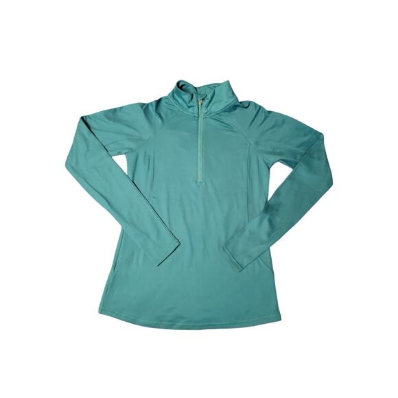 Jockey Womens Pullover Quarter Zip Moisture Wicking Thumbholes Size Small Active - Picture 1 of 5